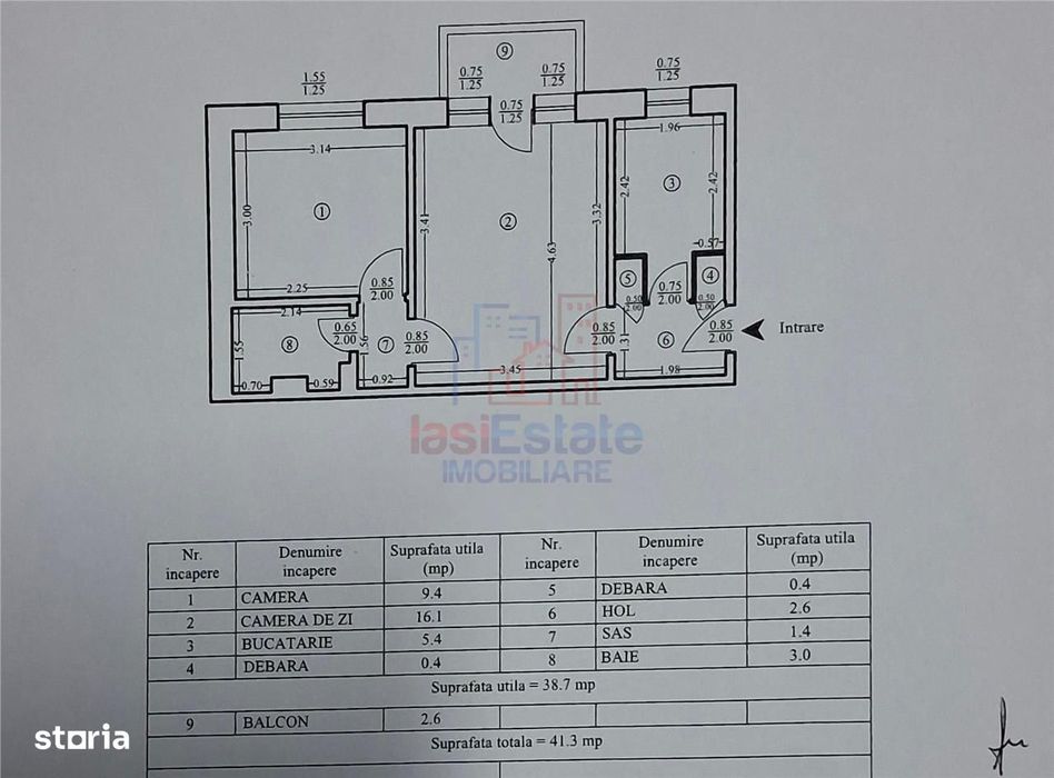 zona Mircea Cel Batran Apartament 2 camere etajul 1