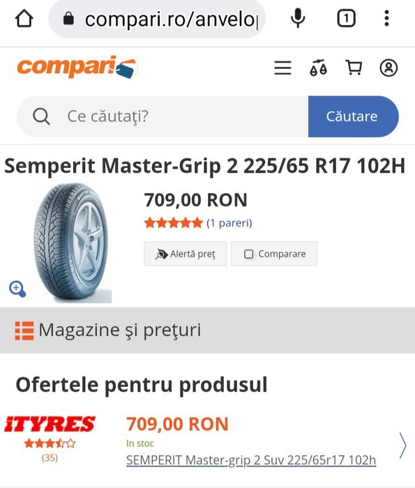 Cauciucuri de iarna 225 65 R 17 an 2019  pt SUV 102H