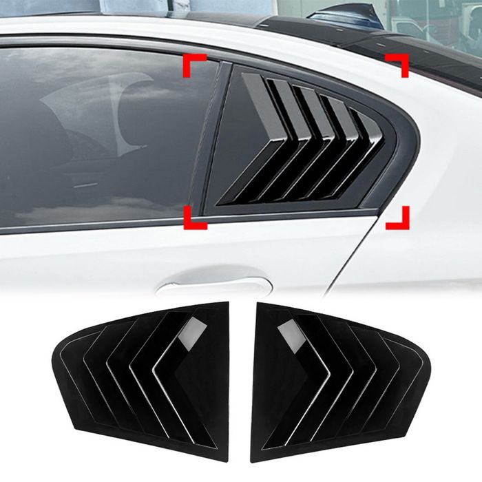 Тунинг Добавка Задни странични стъкла BMW G30 F90 черен гланц М Визия