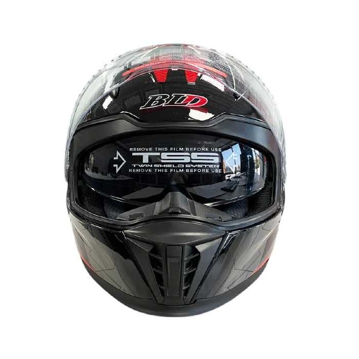 Мото каска с вградени очила мотокрос АТВ скутер мотор ATV