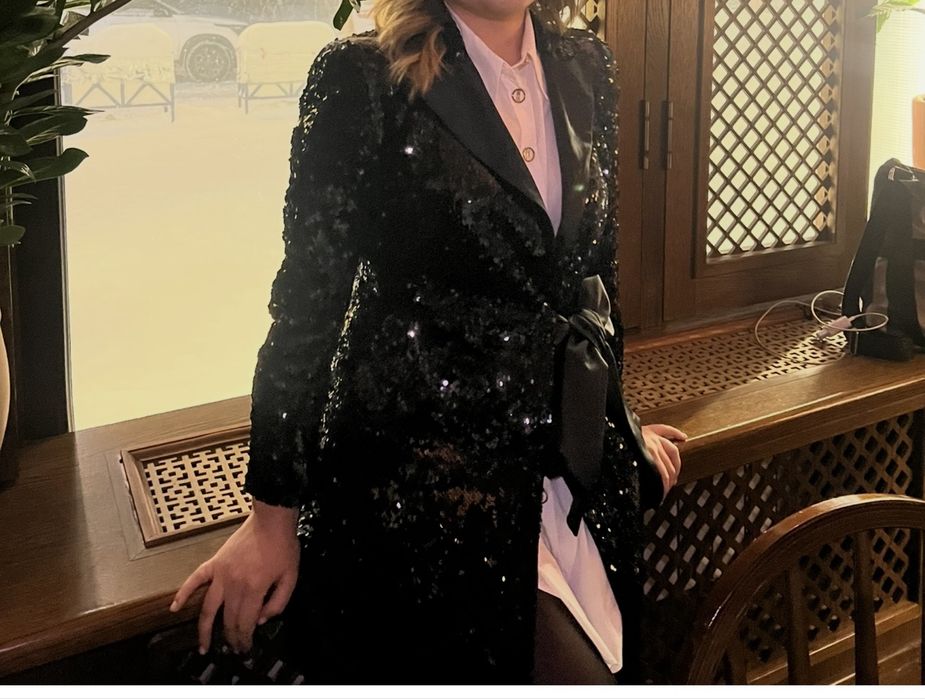 Платье пиджак Zara с пайетками