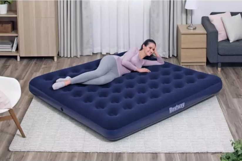 Матрас надувной с электронасосам-137х191х25 см Доставка бесплатно