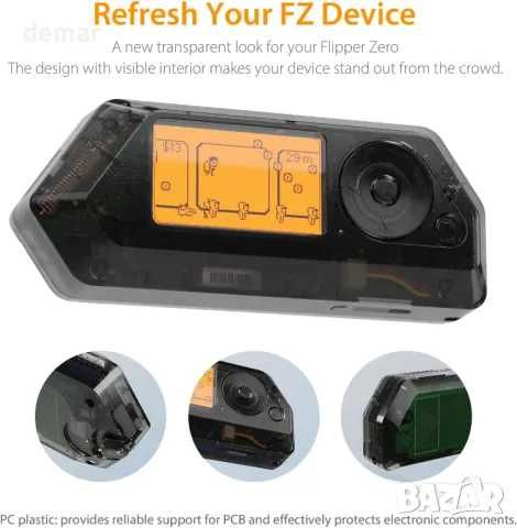 Прозрачен черен калъф за Flipper Zero