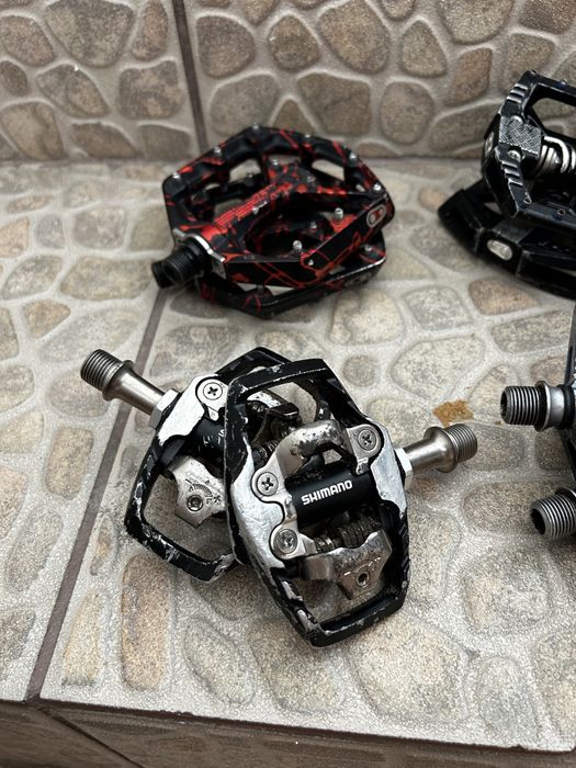 Set Pedale Bicicleta Flat si SPD, Hope, Crankbrothers Stamp 7, Shimano