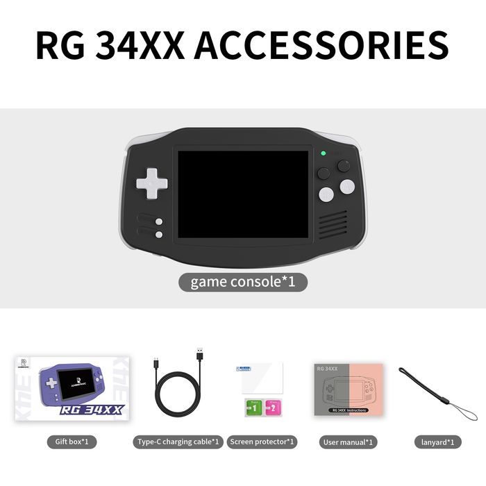 Anbernic RG34XX 64GB sigilat handheld game player
