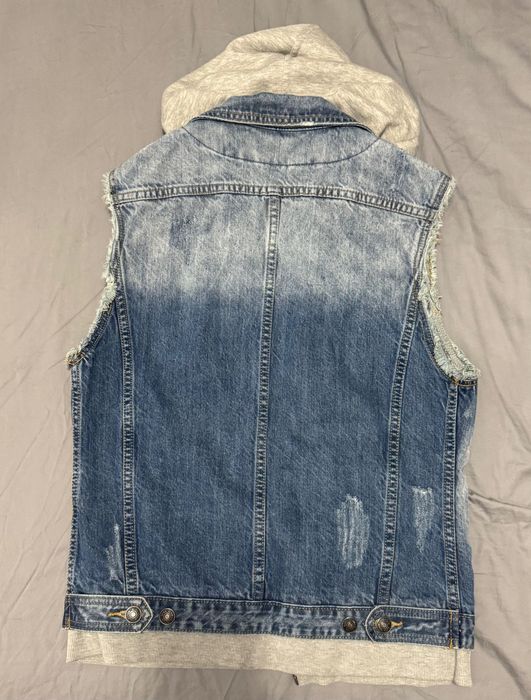 Дънков елек с качулка размер L