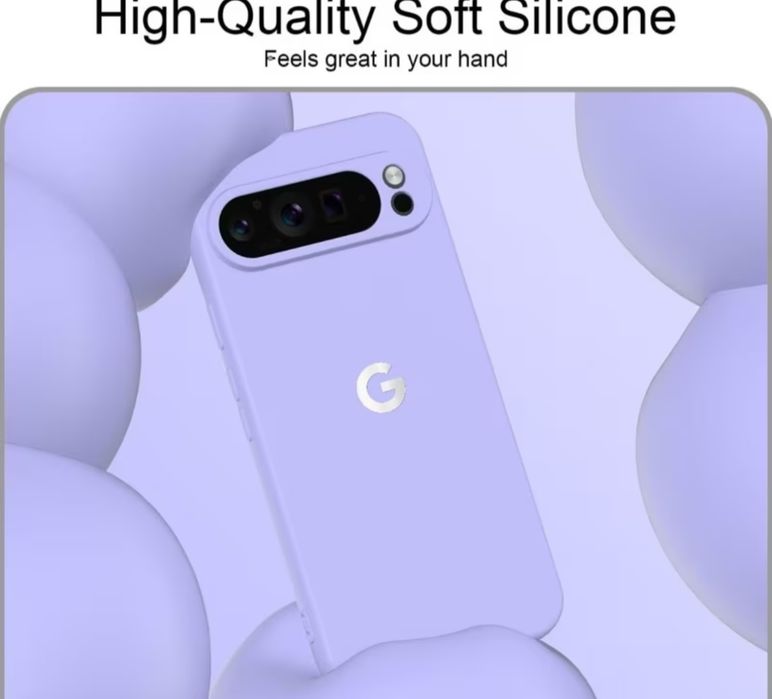 Google pixel 10, всички модели9a ударо-устойчив кейс с лого микрофибър