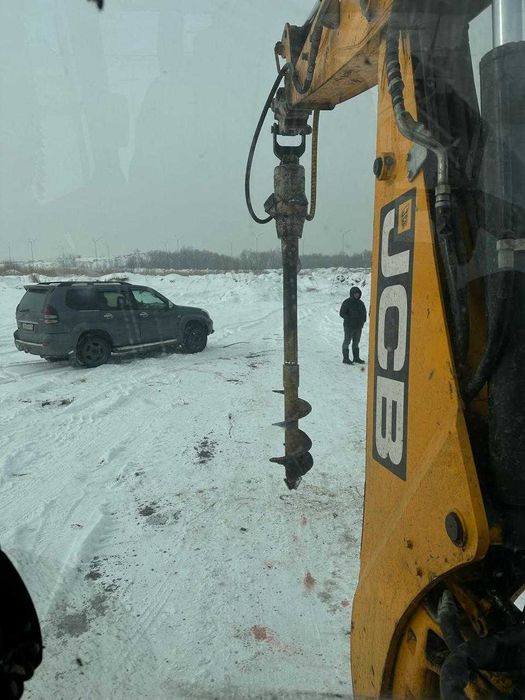Услуги экскаватора, гидромолот, ямобура