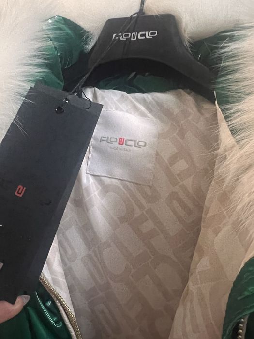 Елек с гъши пух FLO CLO и яка от естествена лисица