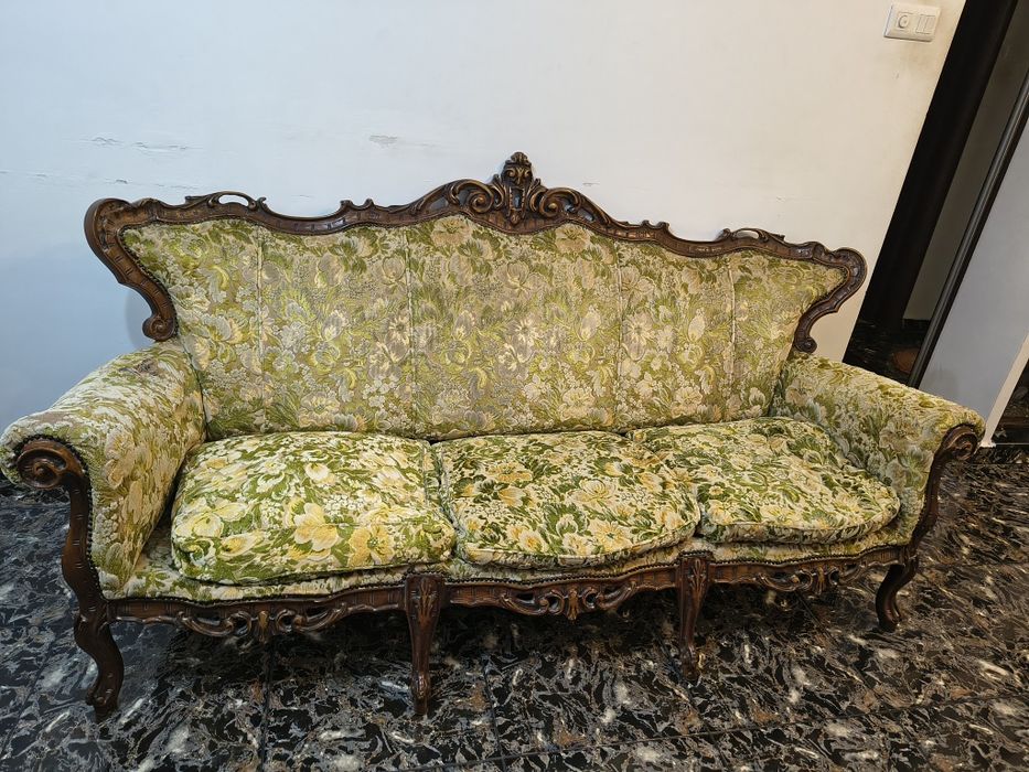 Canapea cu două fotolii ( salon în stil Ludovic /vitange \ baroc) mobilier antic!