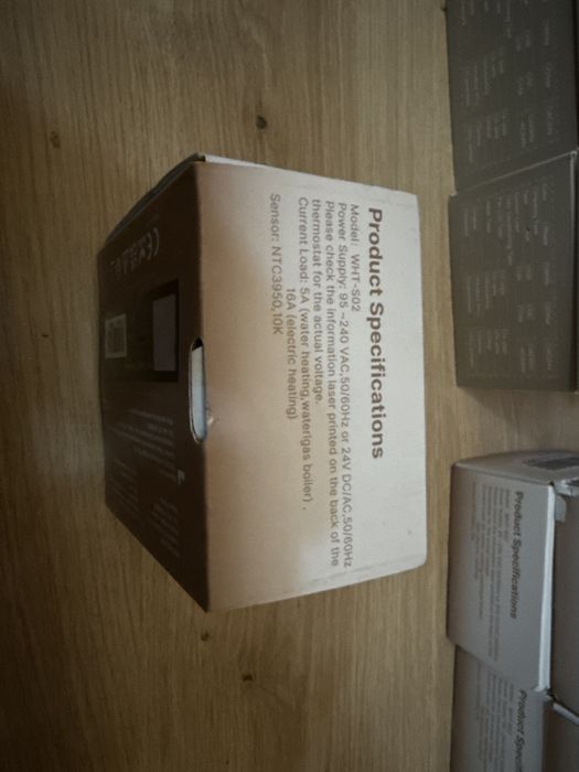 MOES Matter WiFi Wireless Smart Thermostat MWHT-S02-GA-WH-MS Amazon Alexa Google Assistant Tuya Smart