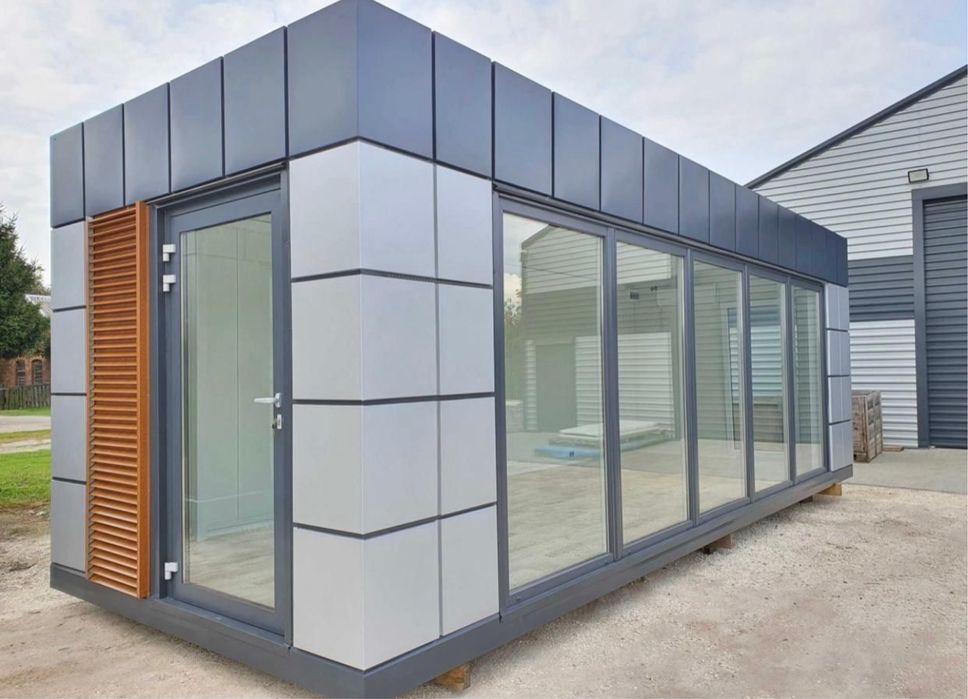 Container comercial cu vitrina la comanda