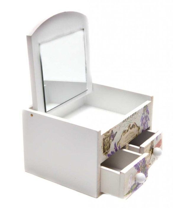 НОВА Подаръчна КУТИЙКА ЗА БИЖУТА. Дървена КУТИЯ за БИЖУТА. Органайзер.