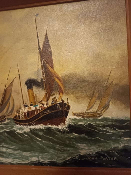 Pictura pe placaj John Porter 53x36 cm