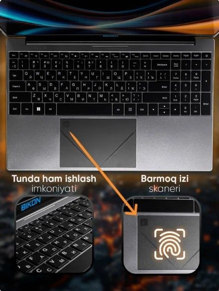 Windows o'rnatilgan tayyor noutbuk N5095 1 oy ishlatilgan