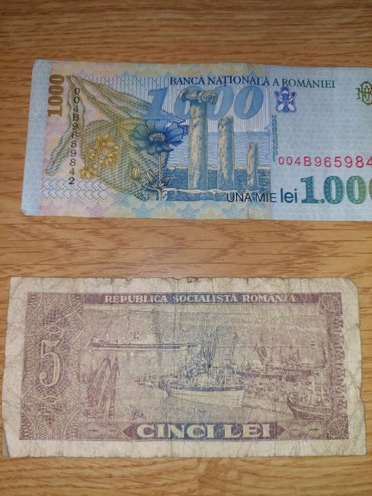 Vand  bancnote vechi pentru colectionari (toate cinci, la pachet)