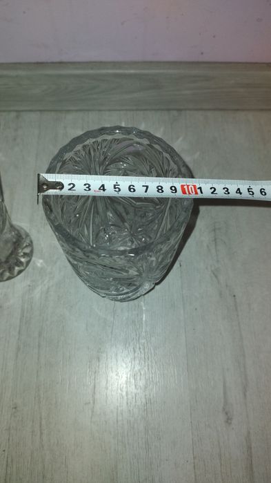 Кристални вази от масивно стъкло4 бр