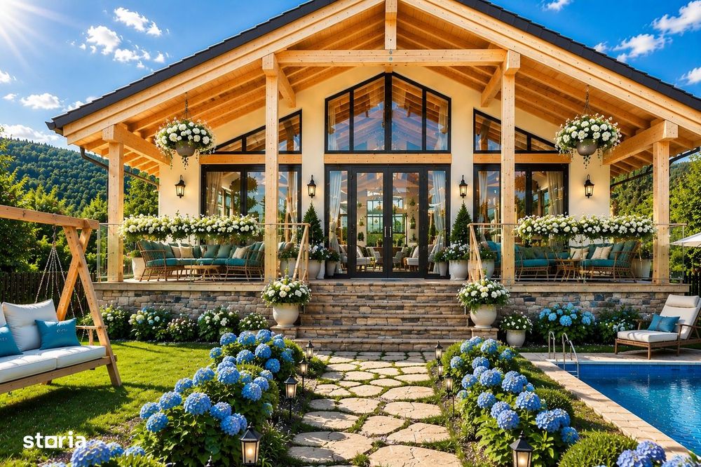 Casa nouă modernă pe un nivel, 130mp,teren 700 în LIVEZENI