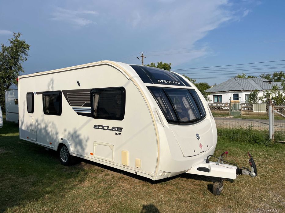 Rulota Swift Eccles Lux 2012 Neinmatriculata 5 locuri Alko ATC, Baie mare spate Cabina dus plastic Off camping Acumulator