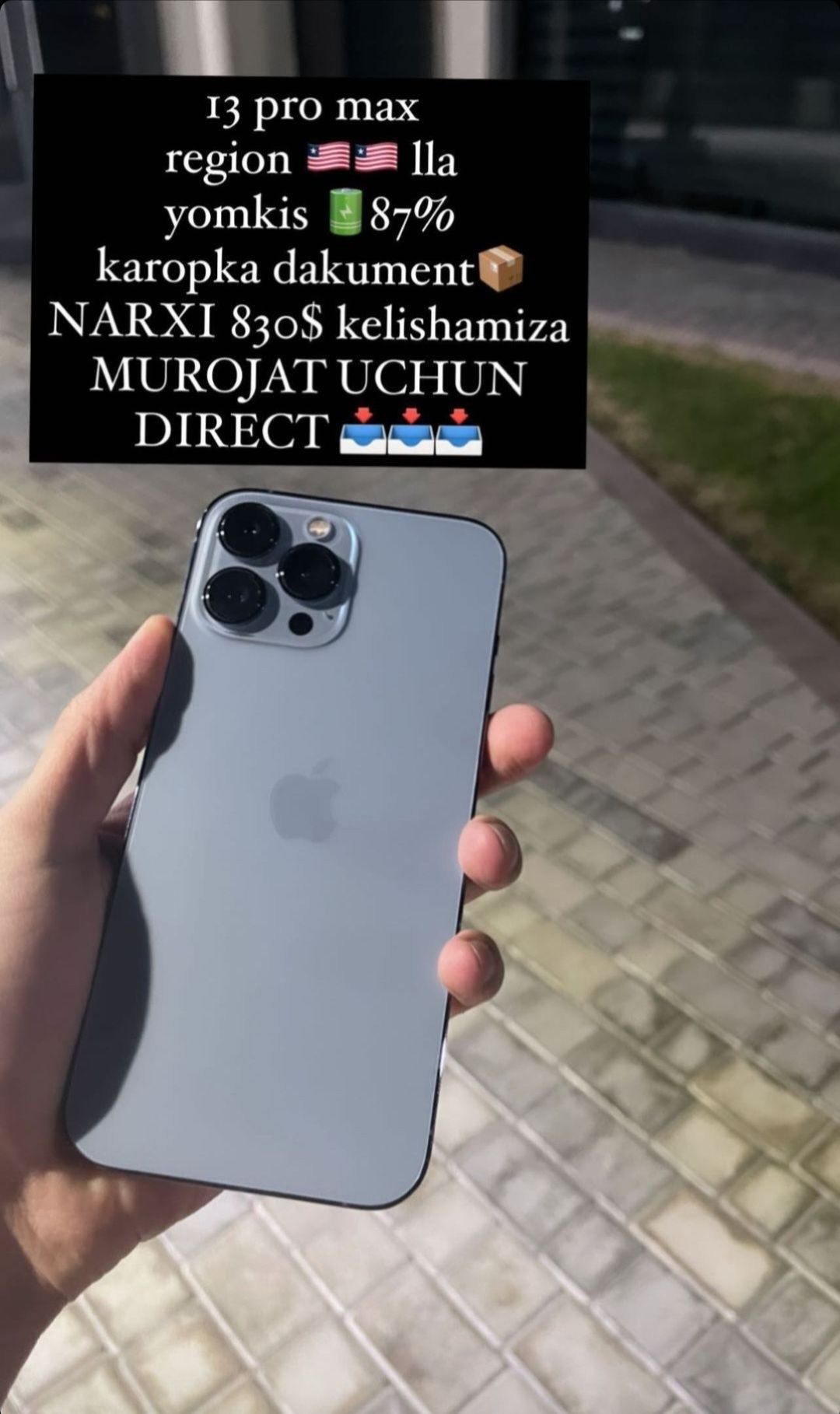 IPhone 13 Pro Max LLA: 815 у.е. - Мобильные телефоны Ташкент на Olx