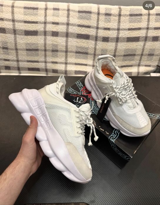 *START VARA* Versace Chain Reaction White ( Livrare Cu Verificare Colet)