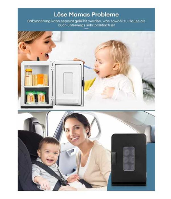 Mini frigider auto NORTHCLAN 15L,220V AC/12V,DC pentru masina, Max-Eco