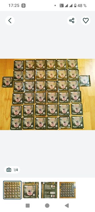 38 cartonașe ( cu 4 cart.fiec.)-Clubul anim. salbatice(Mega  Image)