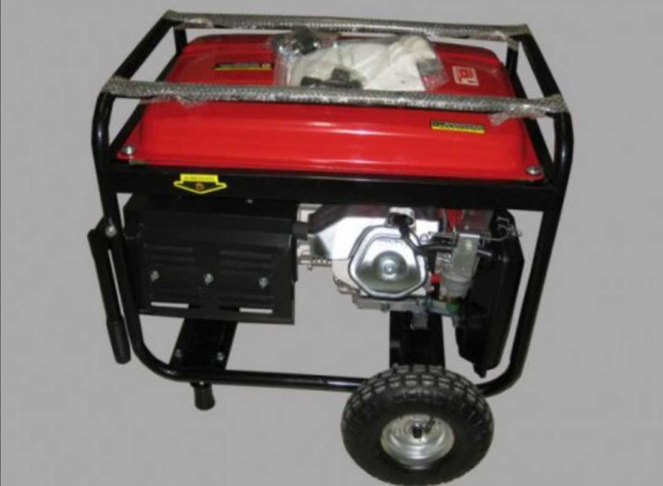 7.5 kw Трифазен / Монофазен Бензинов генератор за ток с ел стартер