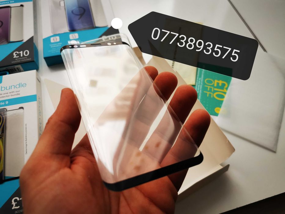 Set husa transparenta + folie sticla ecran Samsung S8 S9 NOTE 9 plus