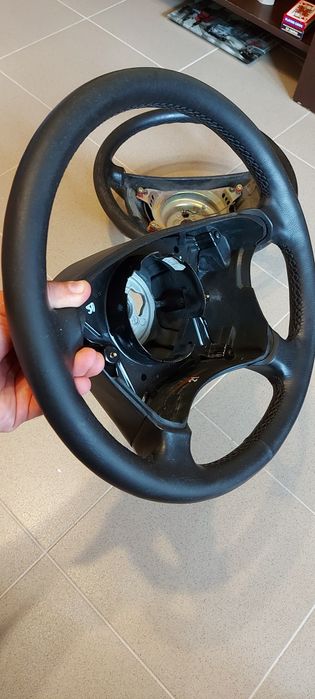 Lot piese mercedes w210 volan sport piele mahon lemn cotiera placute