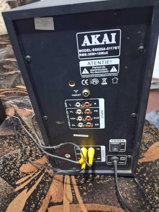 sistem audio 5.1 AKAI + telecomanda