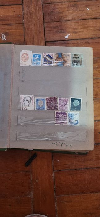 Марки альбом разные