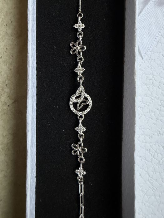 Комплект гривна и обеци пеперуди + подарък