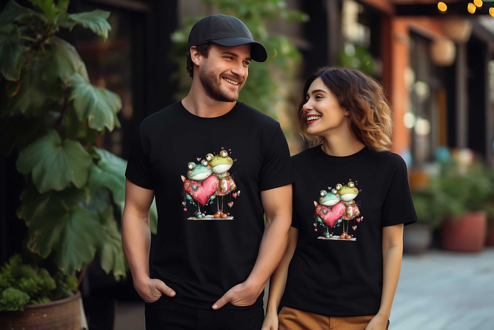 Тениски със забавни жаби