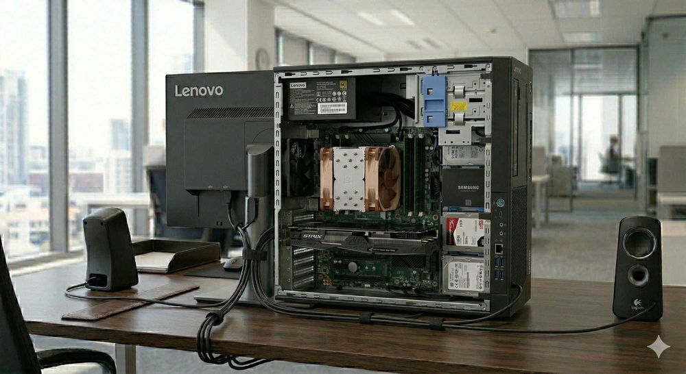 IBM Lenovo ThinkStation P500 XEON GTX1650 SUPER Monitor 24 inch Profesional