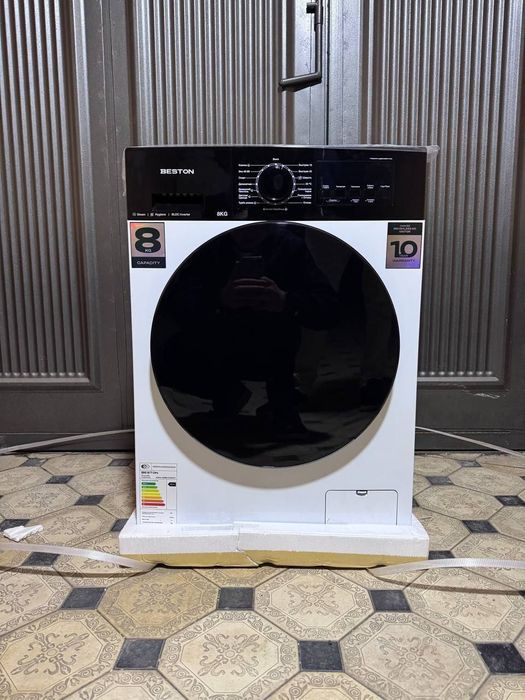 Kir yuvish mashinasi beston 8 kg invertor mator optom