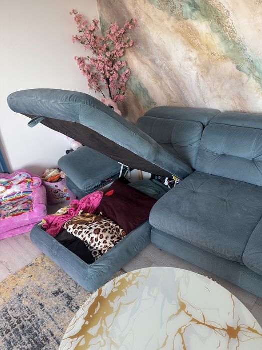 Vand coltar extensibil si cu lada de depozitare