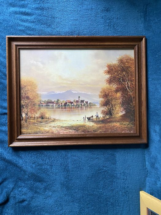 Set tablou vechi litografie gravura decor