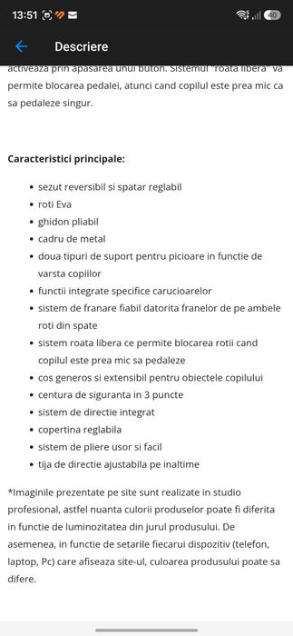 Tricicleta cocolle