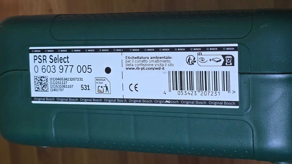 Bosch PSR Select Sigilata!