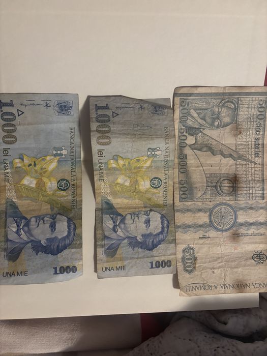 Vand bacnote 1000 lei/500lei