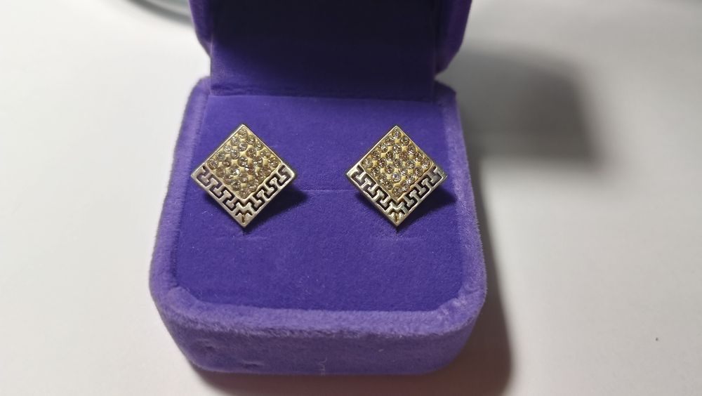 Серьги серебро 925 с фианитом