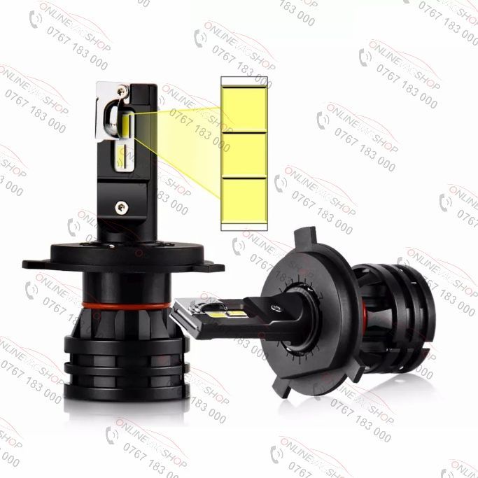Set becuri LED H1 , H4, H7, 6000LM