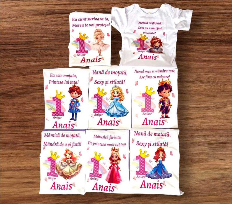 Tricouri personalizate aniversare 1 an