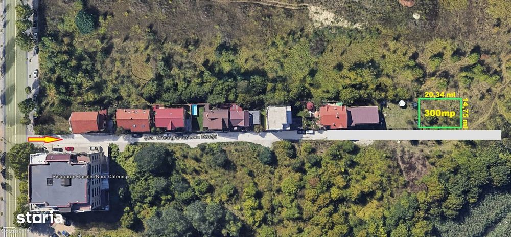 Teren intravilan 300 mp /  Baneasa - Sos. Sisesti / aproape de lac