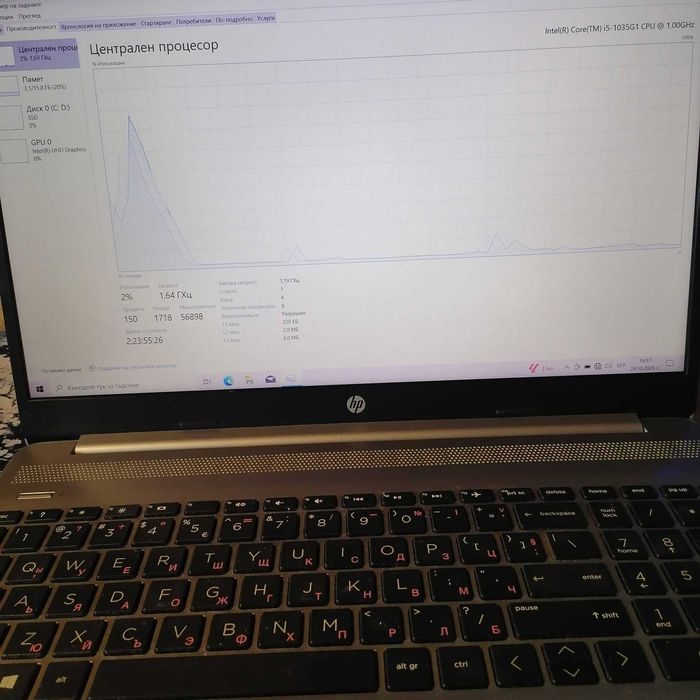 Лаптоп HP 250 G8 Intel Core i5-1035G1, RAM 16GB, SSD 512GB, 15.6"