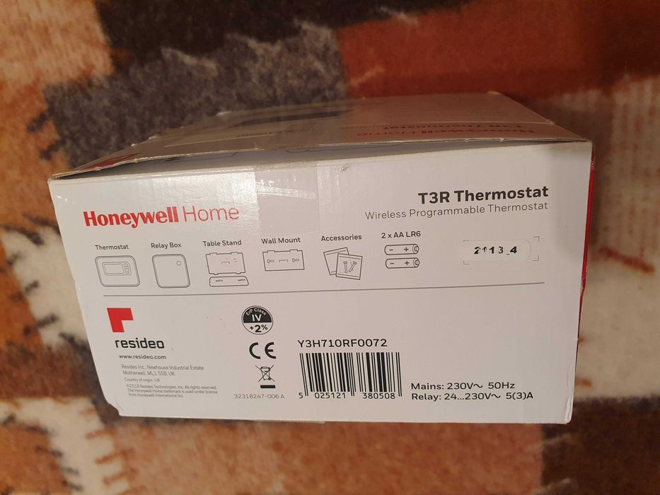 Termostat Honeywell Home T3R Wireless (Y3H710RF0072)
