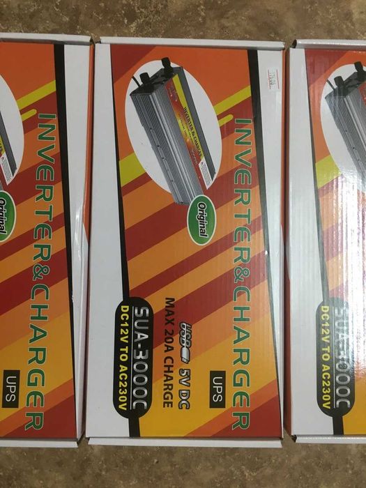 Инвертор 3kVa 12v-220v с функцией заряда аккумулятора