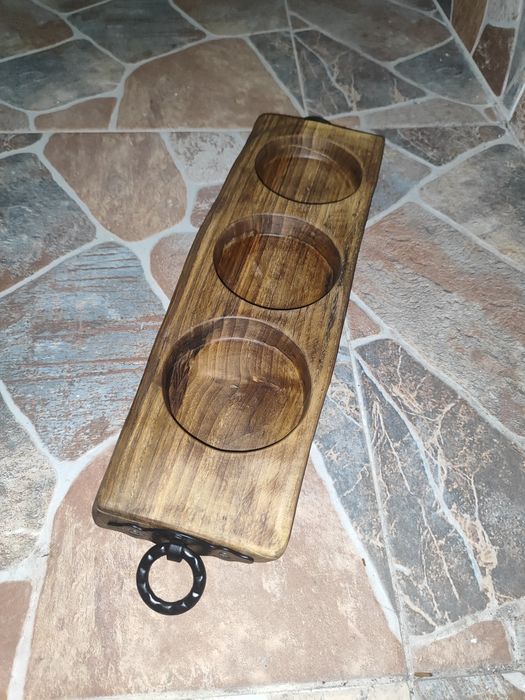 Ръчно изработено плато от орех