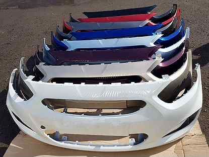 Бампера крашенные в цвет кузова на HYUNDA ACCENT SOLARIS KIA RIO